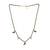 multicolor silver mangalsutra with blue stone gold chain