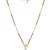 white sterling silver mangalsutra with gold pendant