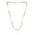 white sterling silver mangalsutra gold bead pendant