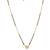 white silver mangalsutra with gold plating beads chain