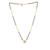 white silver mangalsutra with gold plating beads chain