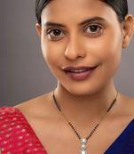 Gold plated mangalsutra in sterling silver