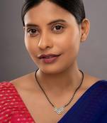 Gold plated mangalsutra in sterling silver