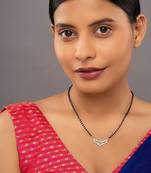 Gold plated mangalsutra in sterling silver