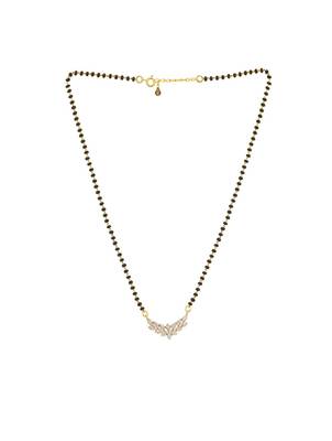 white silver mangalsutra with pendant design work 3