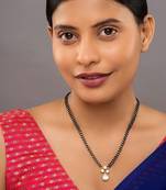 Gold plated mangalsutra in sterling silver