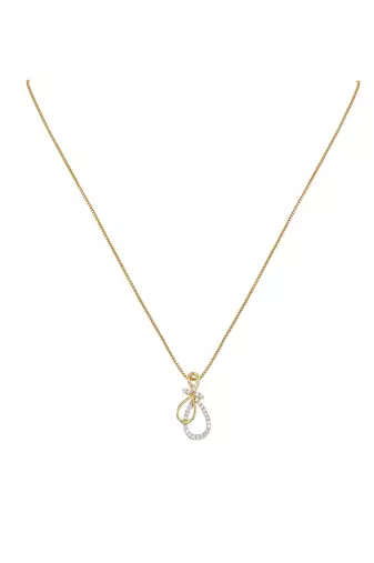 gold-plated sterling silver infinity drop pendant set