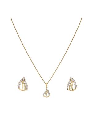gold-plated sterling silver minimal round pendant set 2