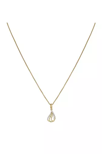 gold-plated sterling silver minimal round pendant set