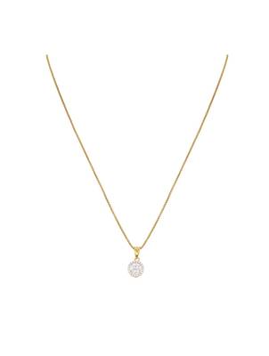 gold-plated sterling silver floating halo pendant set 3