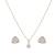 Gold plated pendant necklace set in sterling silver