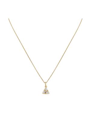 gold-plated sterling silver triangle pendant set 3