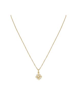 gold-plated sterling silver minimal chain pendant set 2