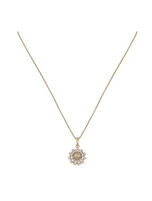 rose gold-plated sterling silver minimal pendant set 3