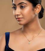 gold-plated sterling silver round halo pendant set