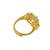 Gold plated ring in sterling silver