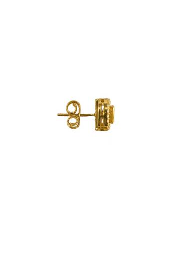 Gold plated stud earrings in sterling silver