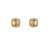 Gold plated stud earrings in sterling silver