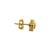 Gold plated stud earrings in sterling silver