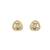 Gold plated stud earrings in sterling silver