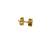 Gold plated stud earrings in sterling silver