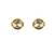 Gold plated stud earrings in sterling silver