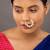 Gold plated nose ring in sterling silver
