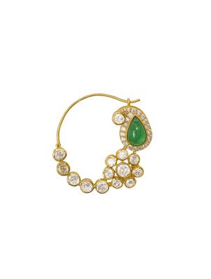yellow silver nose ring with gold plated finish 2