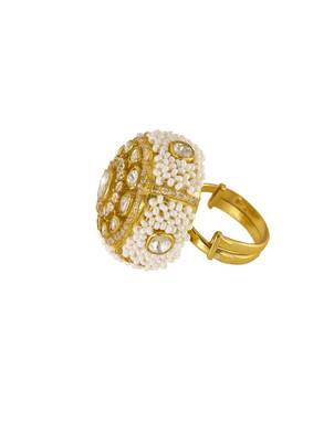 yellow silver ring with gold plated surface 2