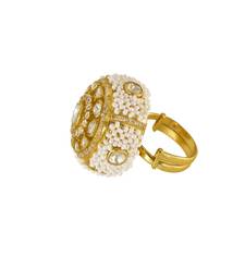 Gold plated ring in sterling silver