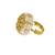 Gold plated ring in sterling silver