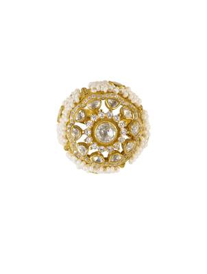 yellow silver ring with gold plated surface 3