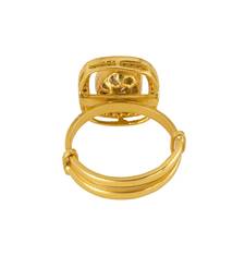 Gold plated ring in sterling silver