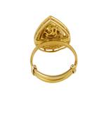 Gold plated ring in sterling silver