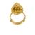 Gold plated ring in sterling silver