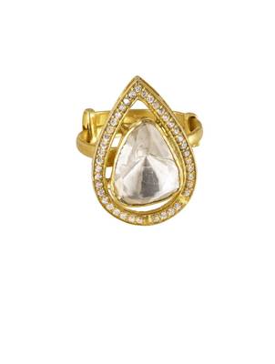yellow silver ring with gold plated detailing 4