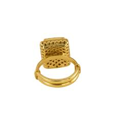 Gold plated ring in sterling silver