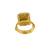 Gold plated ring in sterling silver