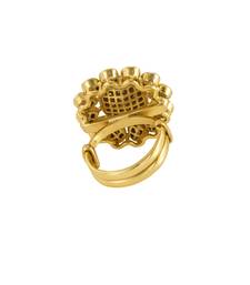 Gold plated ring in sterling silver