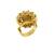 Gold plated ring in sterling silver