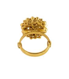 Gold plated ring in sterling silver