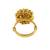 Gold plated ring in sterling silver