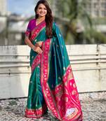 Soft silk pichwai traditional zari woven saree