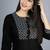 black rayon kurti with ethnic sequin work