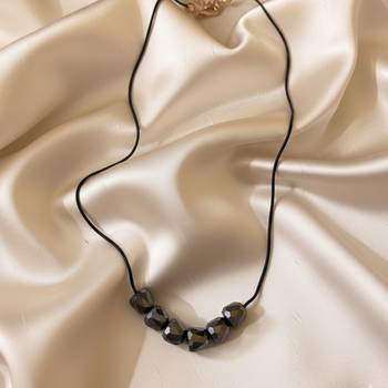 Grey color fashion necklace 2