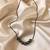 Grey color fashion necklace