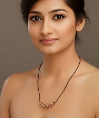 Brown color fashion necklace 1