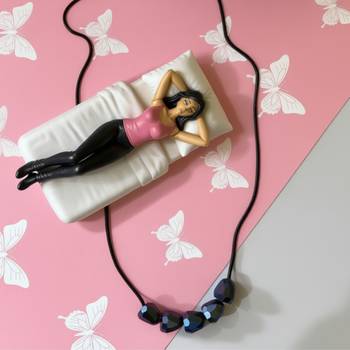 Blue color fashion necklace 2