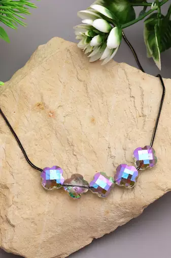 Rainblow color fashion necklace