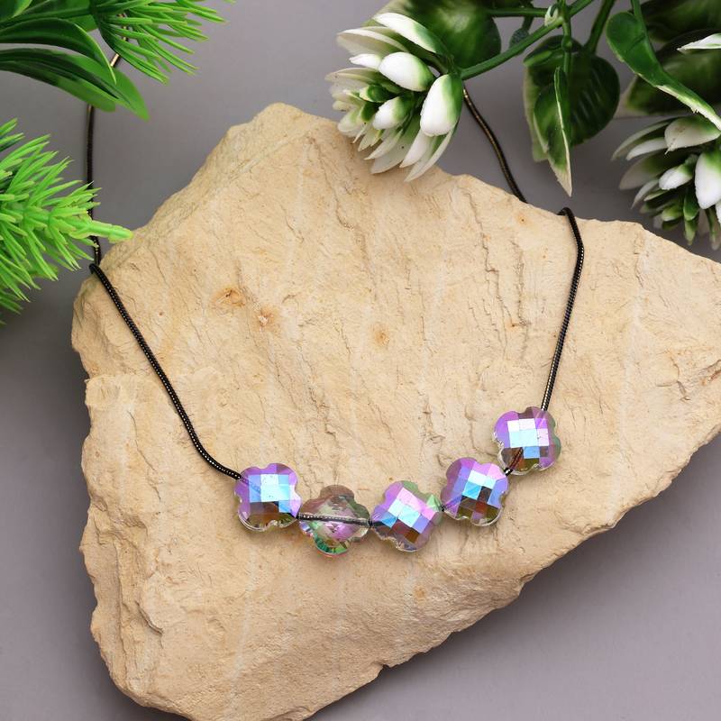 Rainblow color fashion necklace